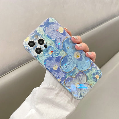 Retro Flowers Laser Phone Case