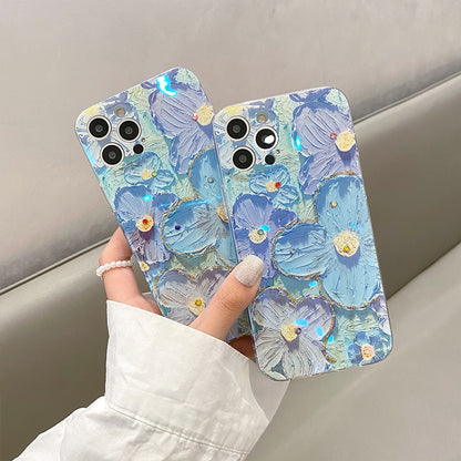 Retro Flowers Laser Phone Case