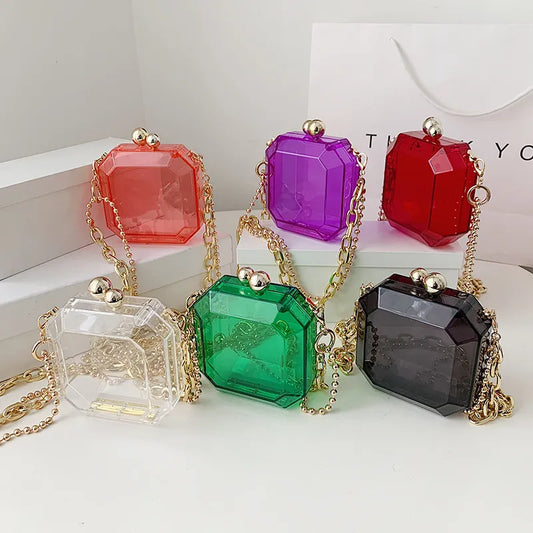 Acrylic Transparent Clutch Bag Handbag Shoulder Bags