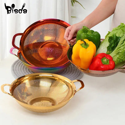 Stainless Steel Drain Basket Rice Strainers