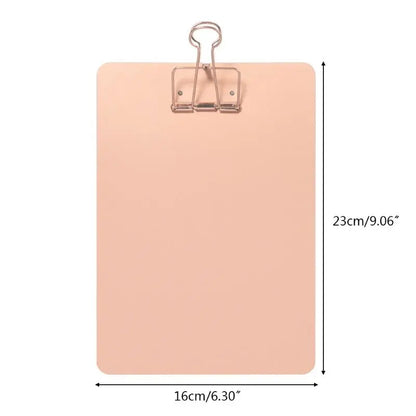 Metal Clipboard Writing Pad File Folders