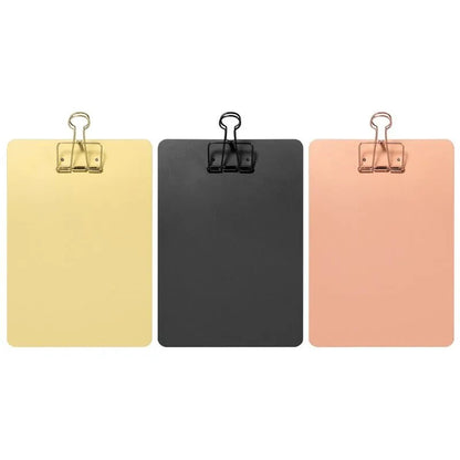 Metal Clipboard Writing Pad File Folders