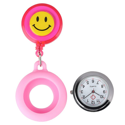 Nurse Watches Fashion Yellow Cute Smiling Clip-on