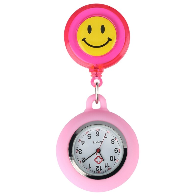 Nurse Watches Fashion Yellow Cute Smiling Clip-on