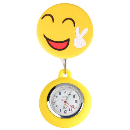 Nurse Watches Fashion Yellow Cute Smiling Clip-on