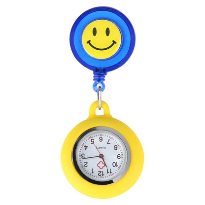 Nurse Watches Fashion Yellow Cute Smiling Clip-on