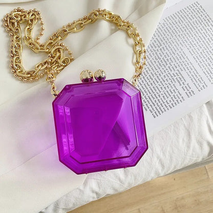 Acrylic Transparent Clutch Bag Handbag Shoulder Bags