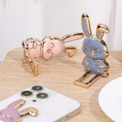 Cartoon Rabbit Phone Stand Foldable Buckl