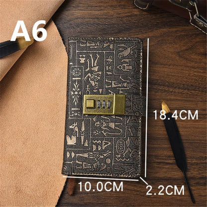 Code With Lock Diary Book Notepad Journal