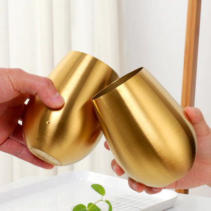 Stainless Steel Beer Wine Cup Rose Gold Beer Tumbler