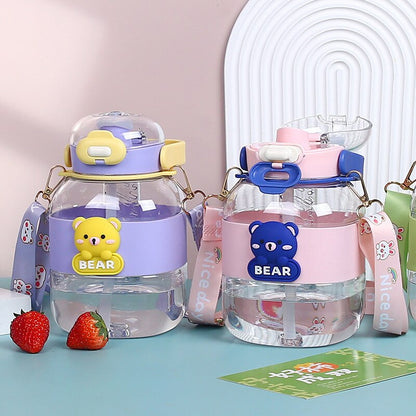 Cartoon Doll Cute Water  Water Bottles Convenient Strap