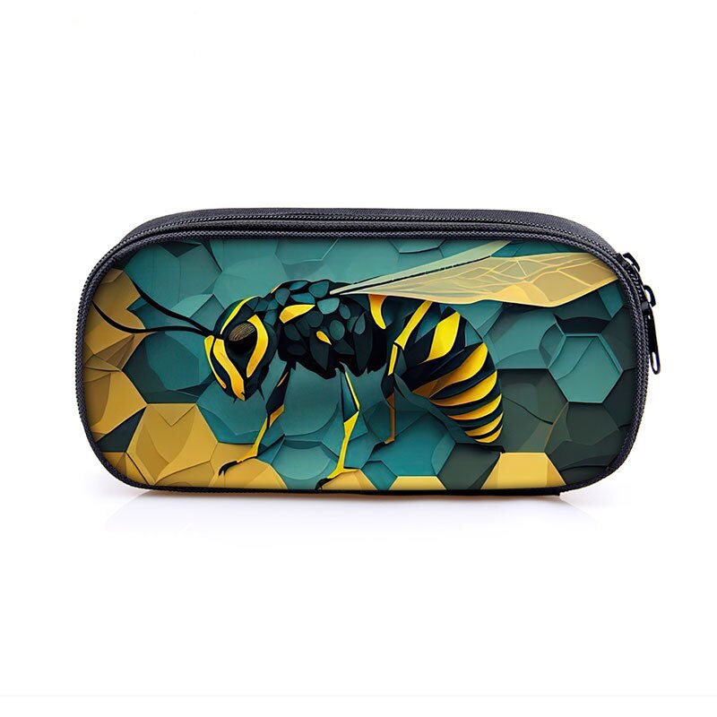 Cute Insects Print Cosmetic Case
