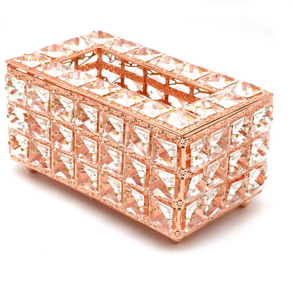 Crystal Facial Tissue Box Holder