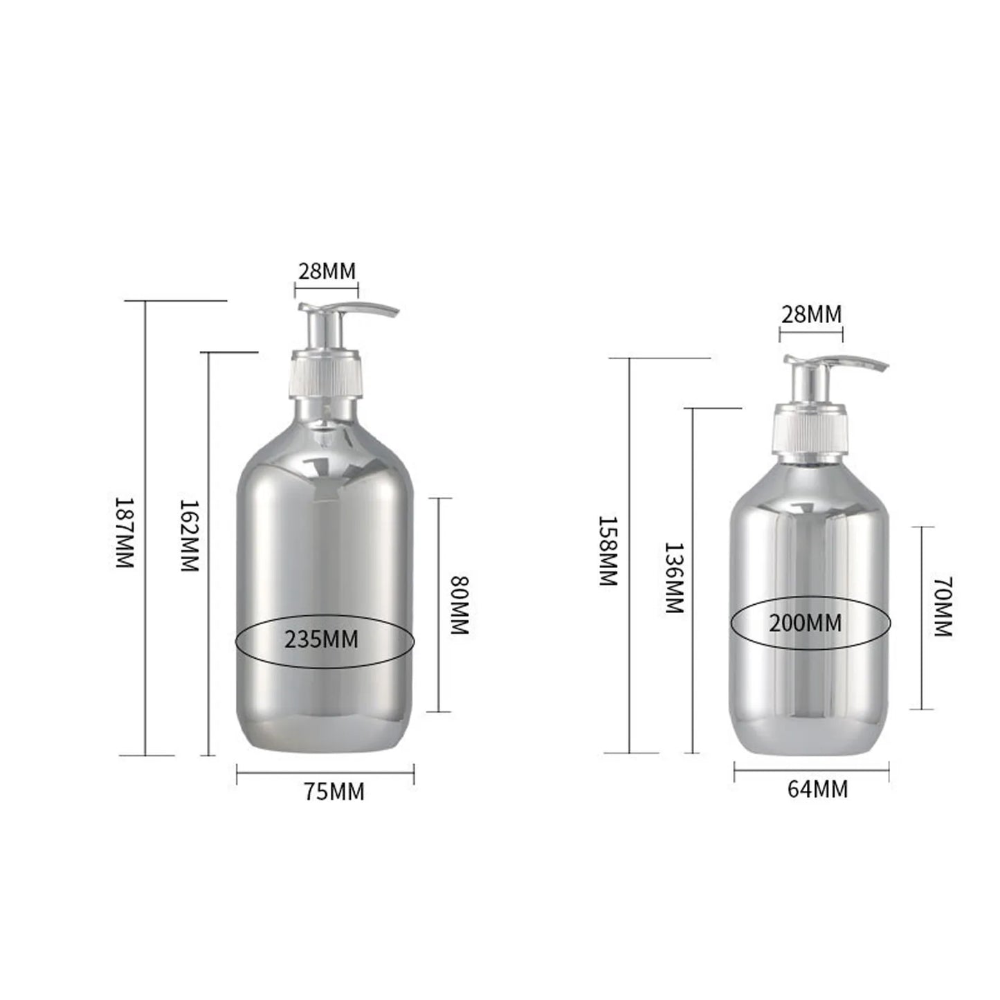 Electroplating Shampoo Shower Gel  Soap Dispenser