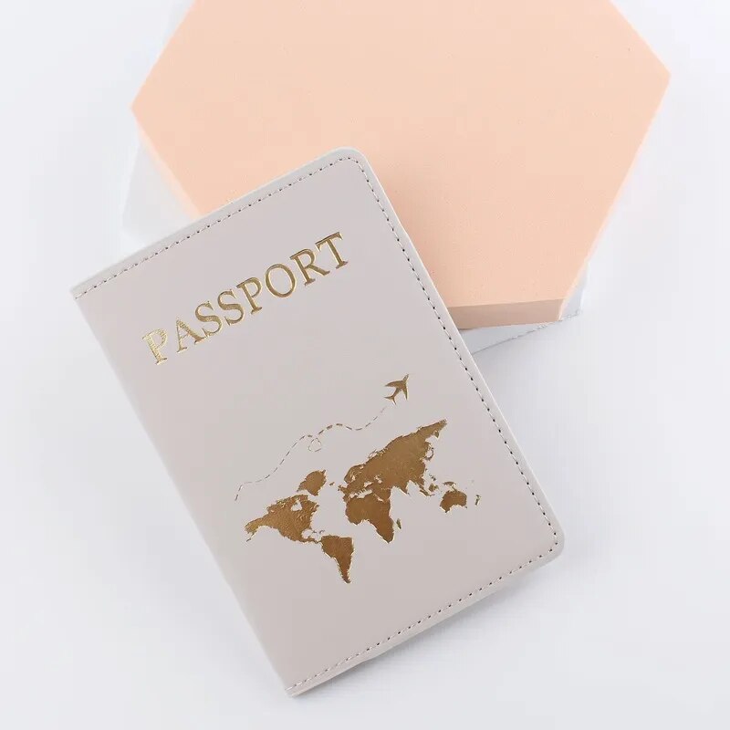 Simple Fashion Passport Cover World Map