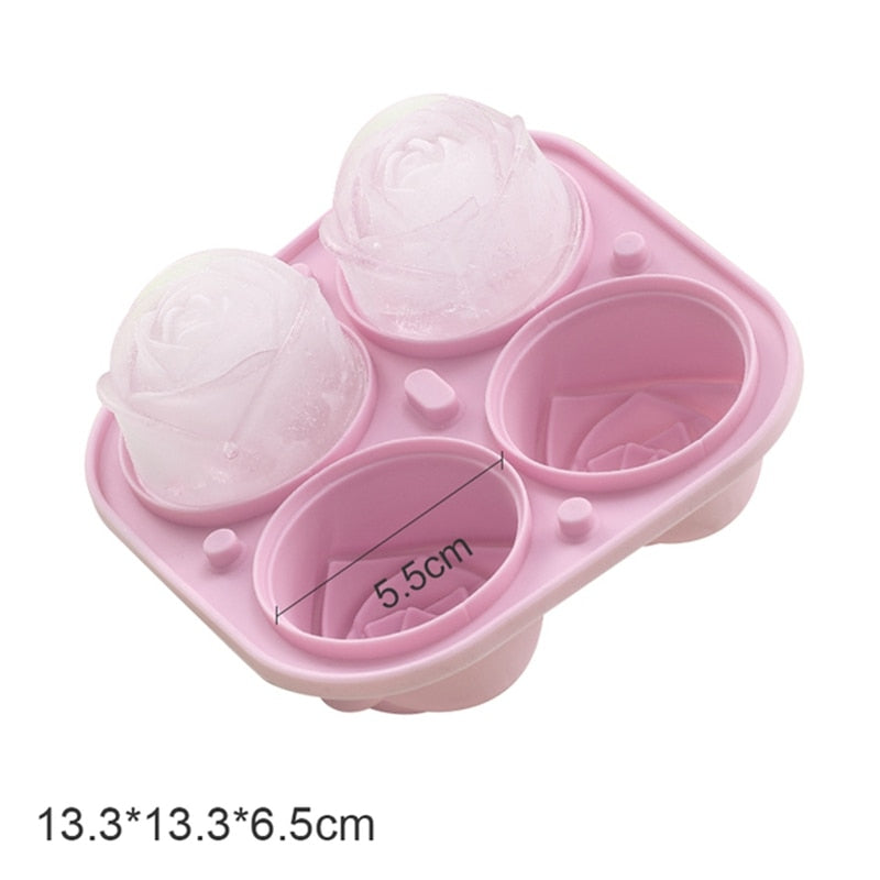 Rose  3D Ice Molds