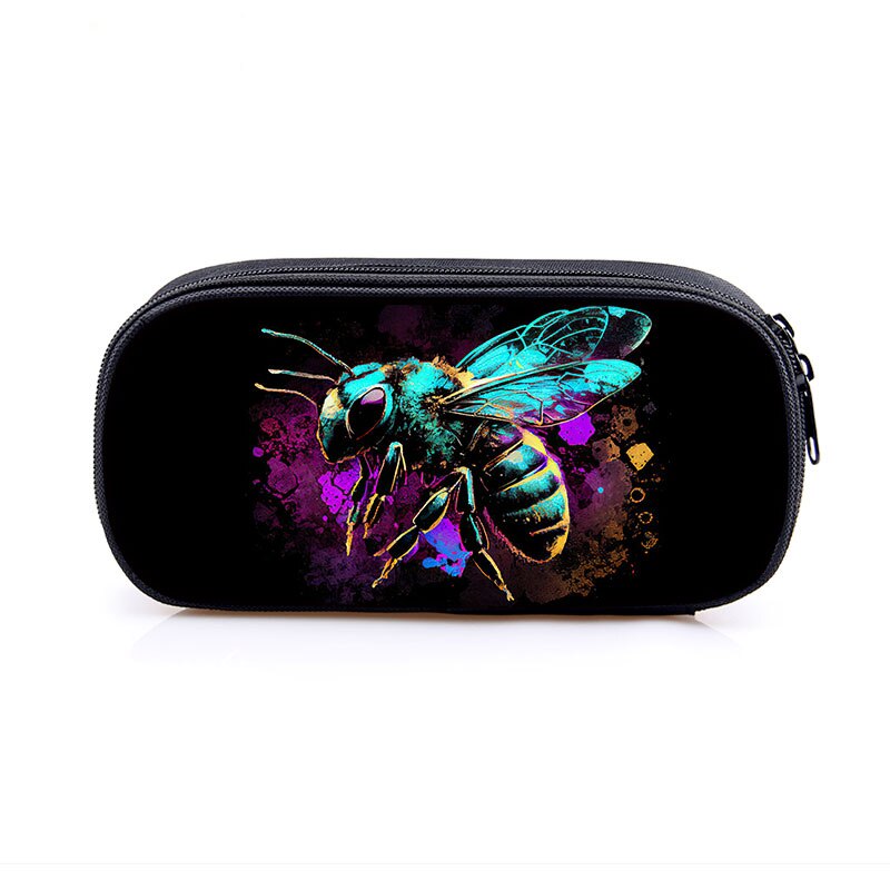 Cute Insects Print Cosmetic Case