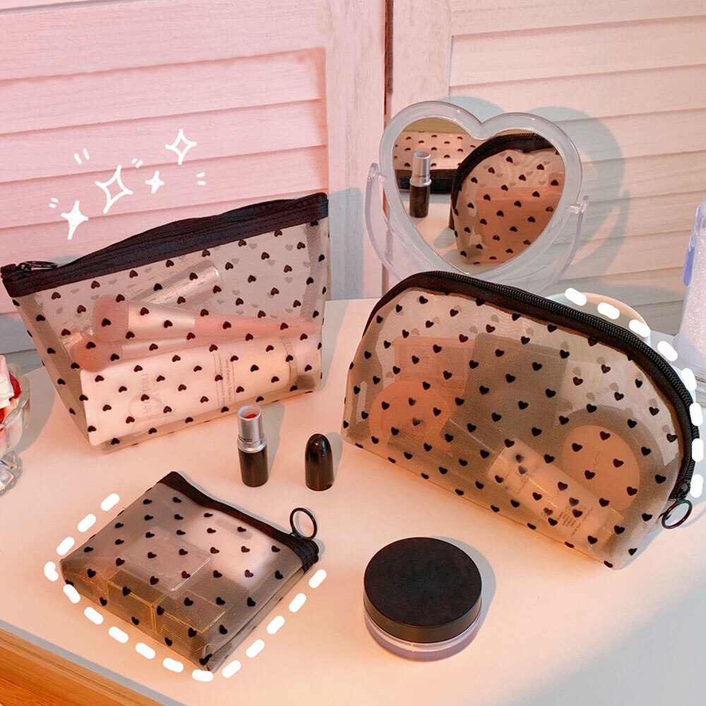 Mesh Cosmetic Makeup Bags