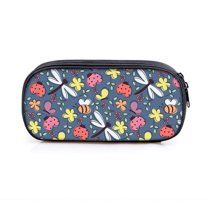 Cute Insects Print Cosmetic Case