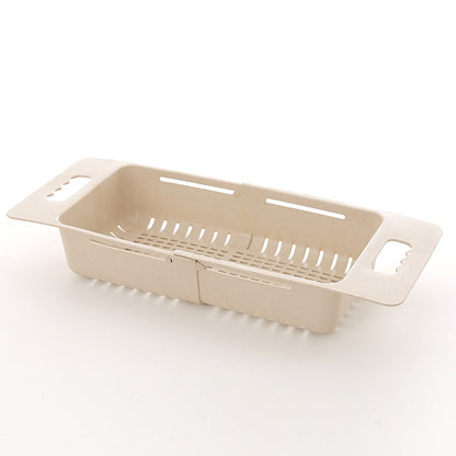 Dish Drainer Sink Drain Basket Adjustable