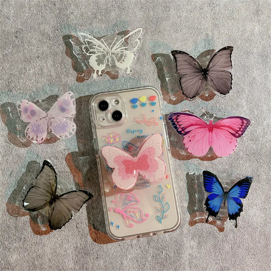 Cute 3D Butterfly Bracket Phone Grip