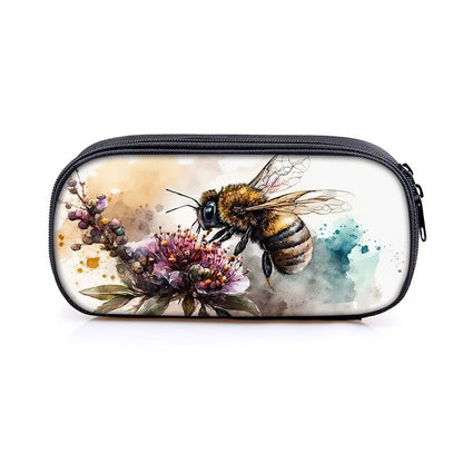 Cute Insects Print Cosmetic Case