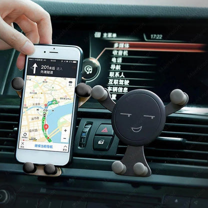 Cute face Car Phone Holder Air Vent Clip Smartphone