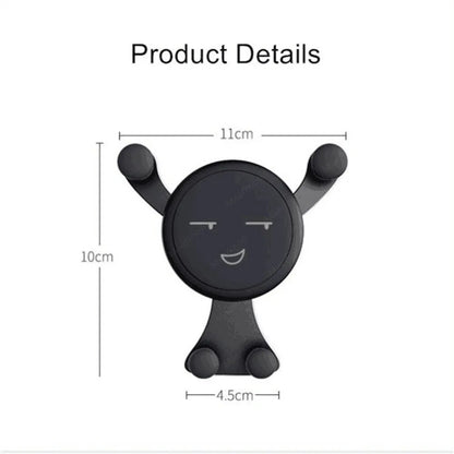 Cute face Car Phone Holder Air Vent Clip Smartphone