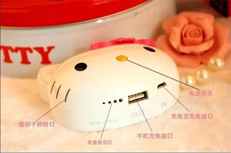 Hello Kitty Cute Cat Charger Power Bank 12000MAh for phone