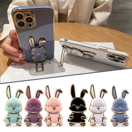 Cartoon Rabbit Phone Stand Foldable Buckl