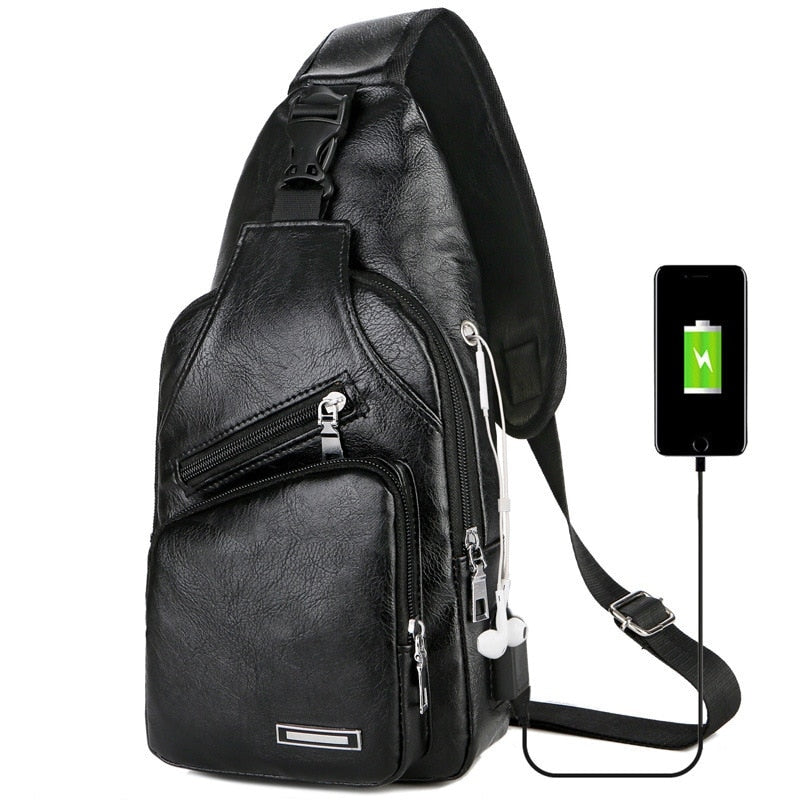 For Him Traveling Chest Bag With Headset Hole
