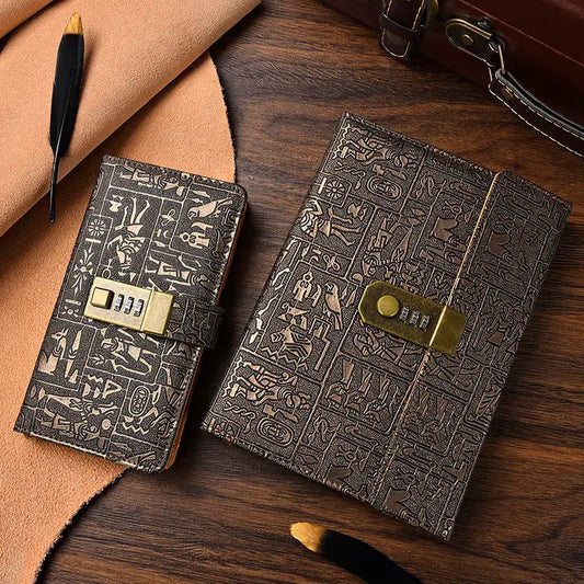 Code With Lock Diary Book Notepad Journal