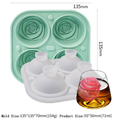 Rose  3D Ice Molds