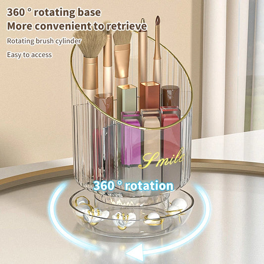 360° Rotating Makeup Brush Holder