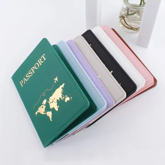 Simple Fashion Passport Cover World Map