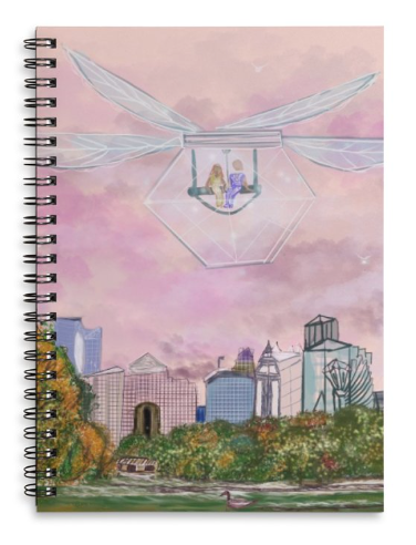 Bella Luna Art's Bubble Drone Notebook