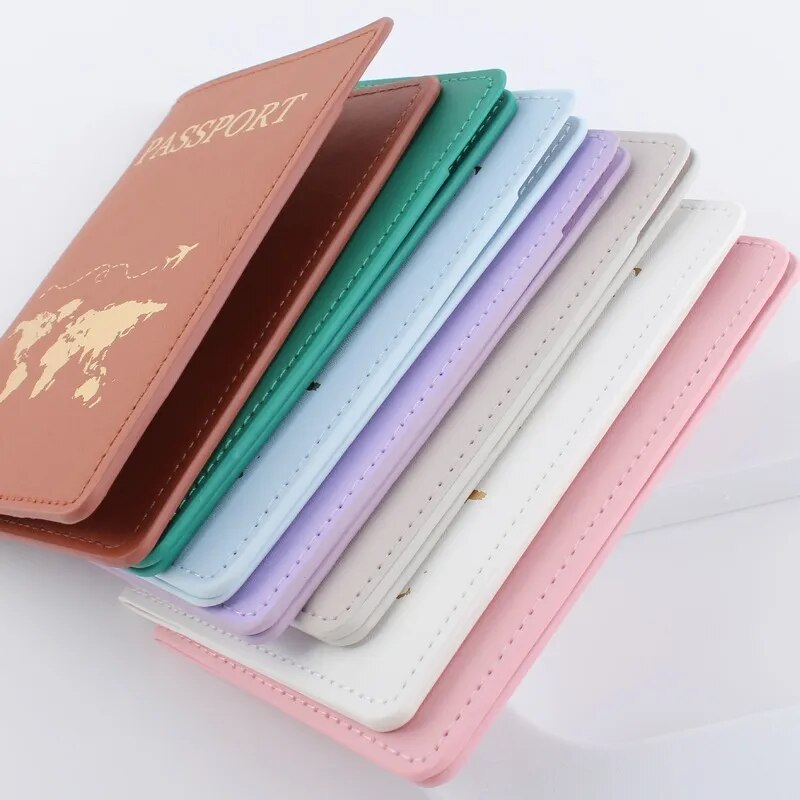 Simple Fashion Passport Cover World Map