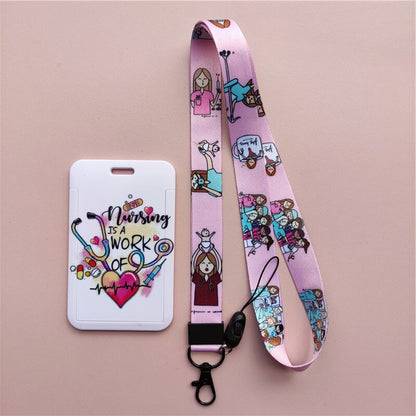 Nurse Doctor Lanyard ID Card Holder