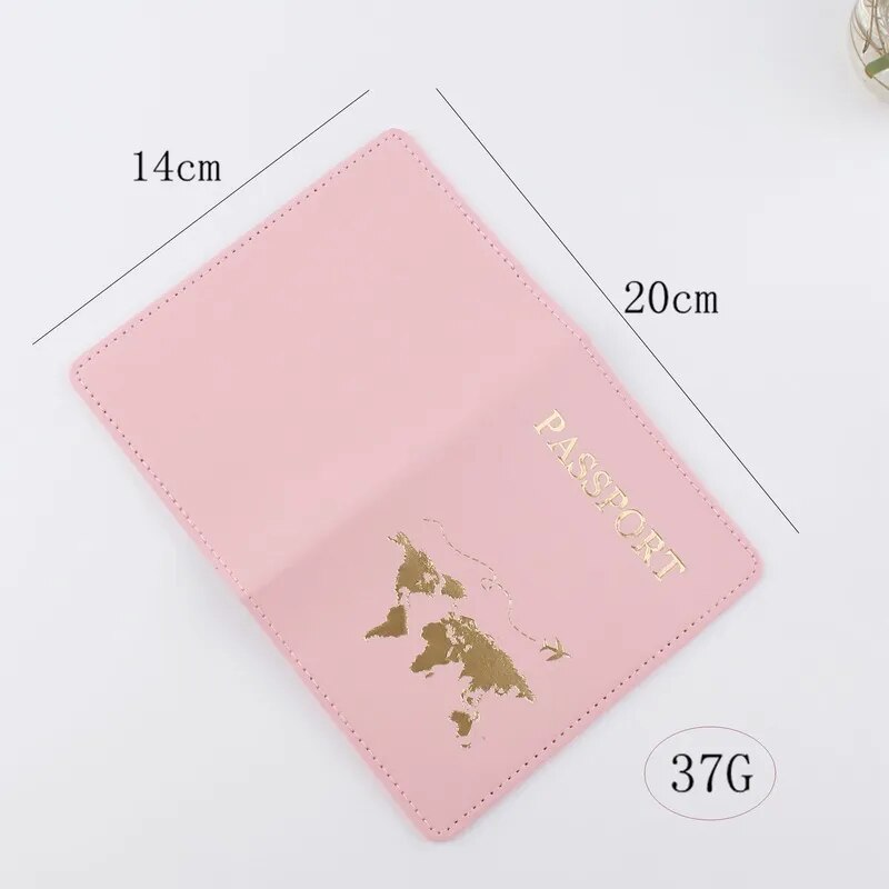 Simple Fashion Passport Cover World Map