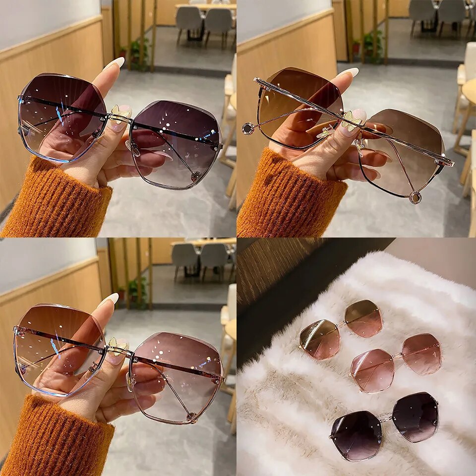 Sunglasses For Woman Rectangle Lenses