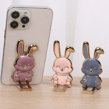 Cartoon Rabbit Phone Stand Foldable Buckl