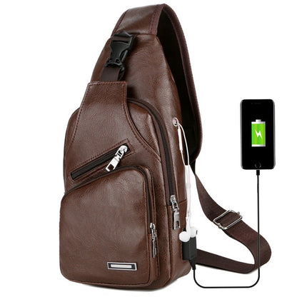 For Him Traveling Chest Bag With Headset Hole