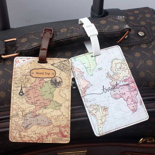 World Map Travel Accessories Luggage Tag