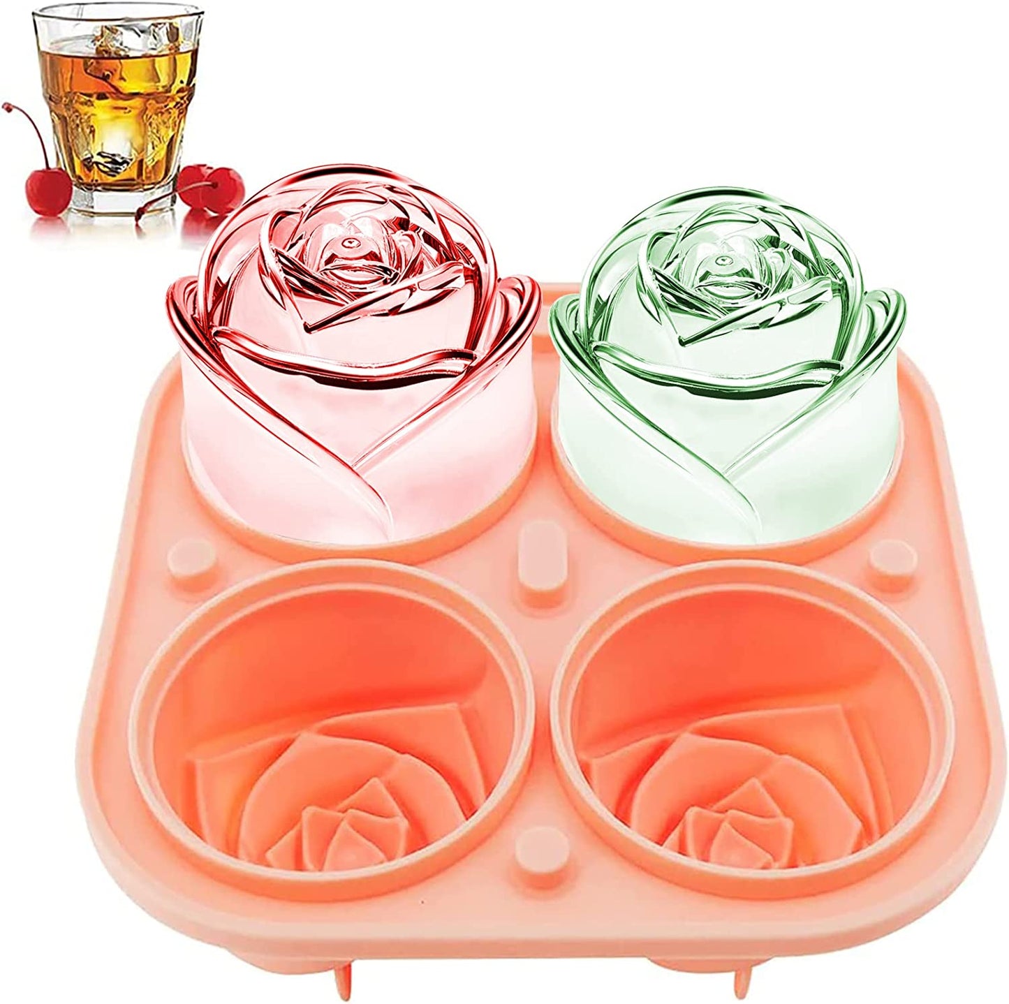 Rose  3D Ice Molds