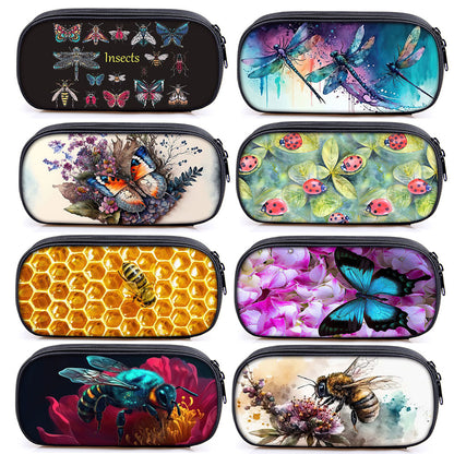 Cute Insects Print Cosmetic Case