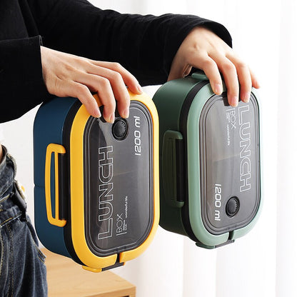 Single Double-layer Lunch Box Portable